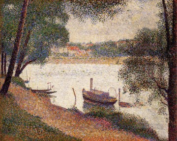 ジョルジュ・スーラ Painting - 1888年春 グランド・ジャットのセーヌ川